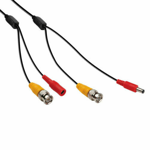 Extender Siamese 50ft CABLE PREMIUM CCTV Security Camera Video BNC Adapter