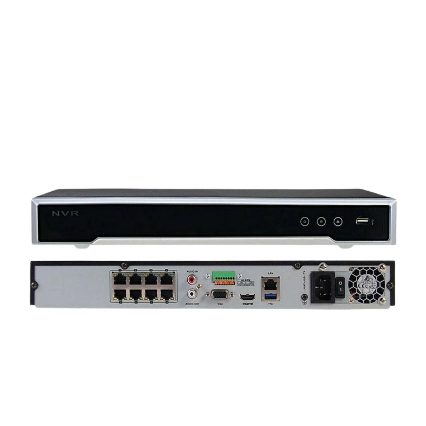 Hikvision OEM DS-7608NI-K2/8P 8CH 4K PoE NVR | Dual SATA H.265