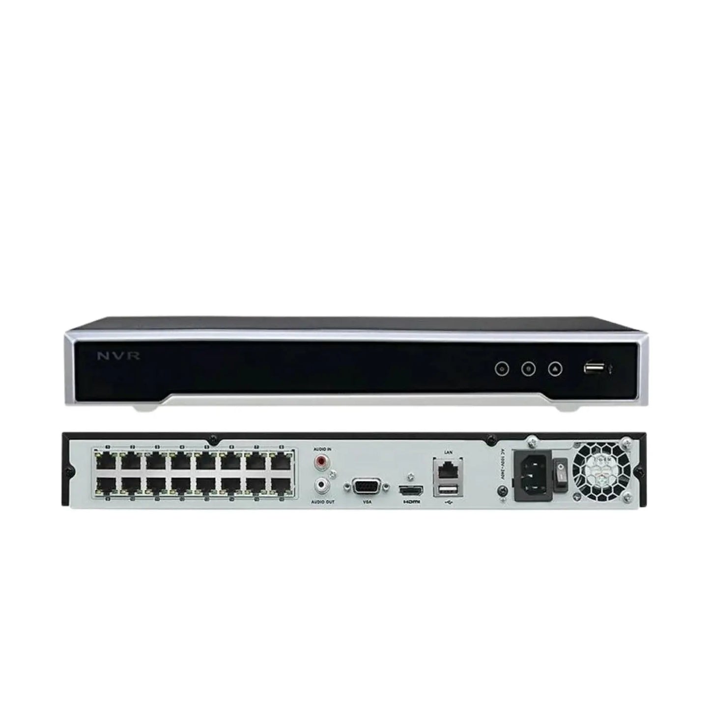 HIKVISION OEM NVR 16CH POE 4K 12MP 16 Channel Security H.265 DS-7616NI-I2/16P UL