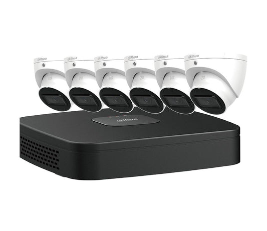 N484L62A Dahua 8ch IP PoE Recorder w/ HDD 4MP E-VU Security System (6 s) The