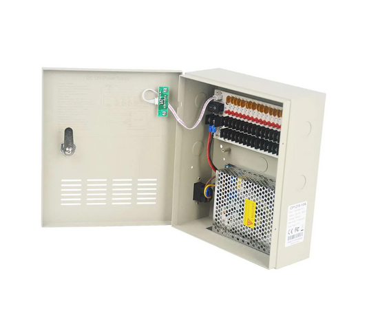 Hikvision CP1218-10A 12V DC Power Supply Box | 18-Channel, 10A