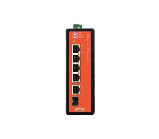 WI-PS206-I 4-Port Industrial PoE Switch