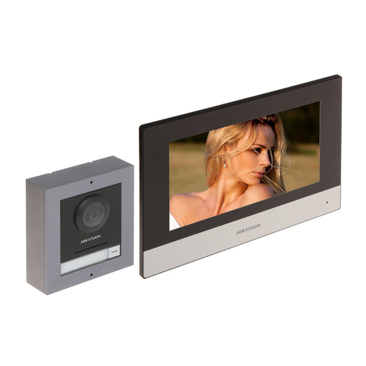 Hikvision DS-KIS602(B) IP Video Intercom Kit – Door Station + Indoor Monitor