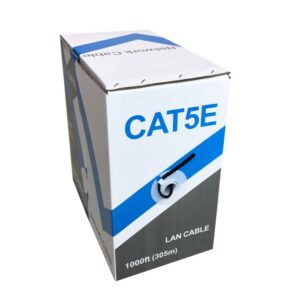 LTS 1000 ft Black Cat 5e Cable – LTAC5100B‑CMR (99.99% OFC, CMR‑Rated)