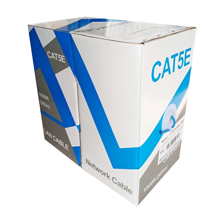 LTS 1000 ft Blue Cat 5e Cable - LTAC5100BL-CMR (99.99% OFC, CMR-Rated)