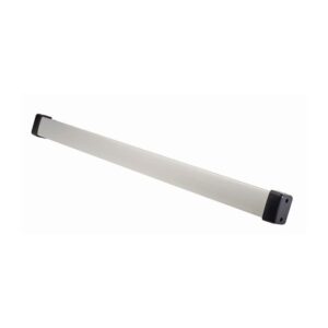 LTS 35″ Satin Aluminum Push Bar – LTK‑REB‑1 (2× DPDT, Door Loop)
