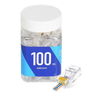 Cat5e RJ45 Passthrough Connector – CC5900-CAT5PT | 8P8C Plug