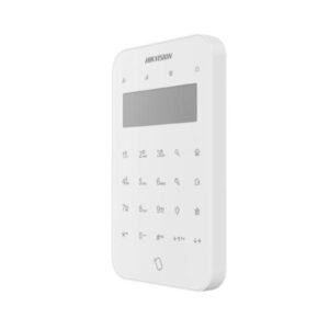 Hikvision DS‑PK1‑LT‑WB Wireless LCD Keypad – Dual‑Band 433 MHz, AES‑128 Encrypted, Wall Mountable for AX PRO Alarm