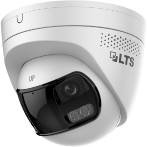 LTS 8MP Color 24/7 Turret IP Camera, 2mm Lens with Active Deterrence & Panoramic – CMIP398PW-2SDL
