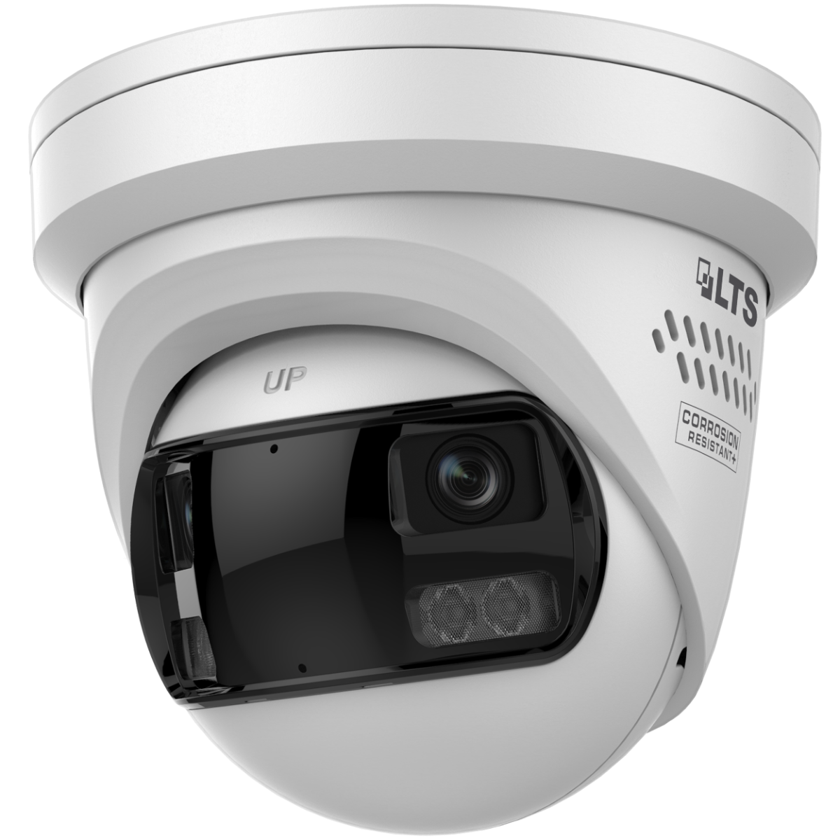 LTS 16MP AI Color 24/7 Turret IP Camera, 2.8mm Lens with Active Deterrence & Panoramic – CMIP3CD16PWI-28LAISP