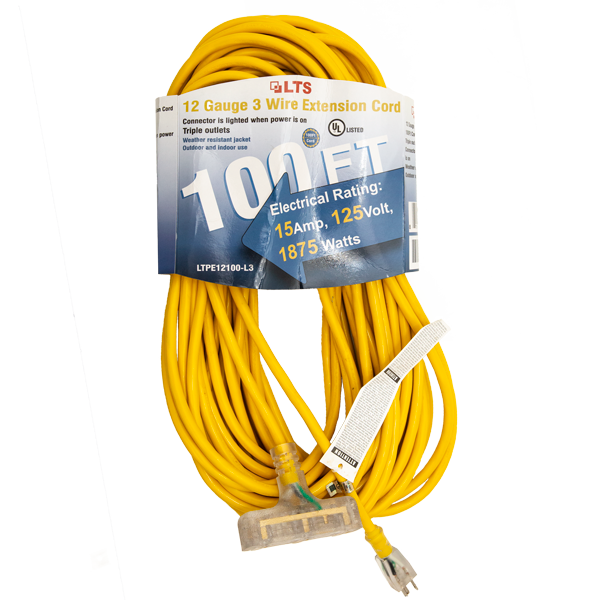 LTS Power Extension Cord - 100 Ft