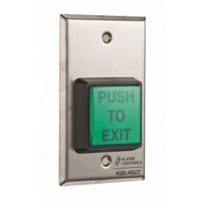 Alarm Controls Green "Push to Exit" Button, SPDT – LTK-TS-2